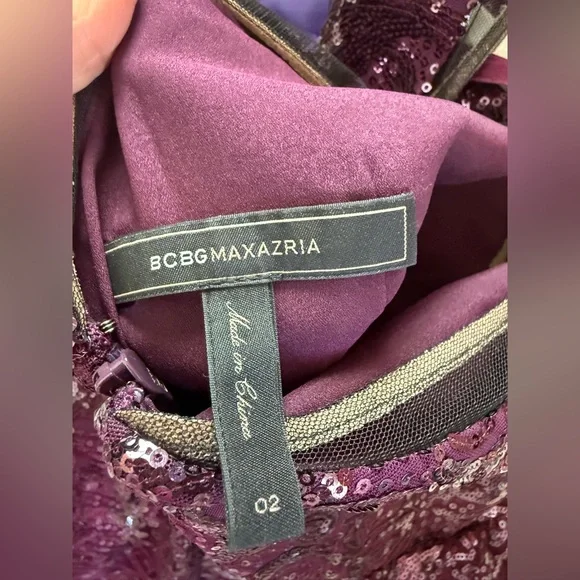 BCBG MaxAzria sequin and mesh dress - Picture 4 of 7